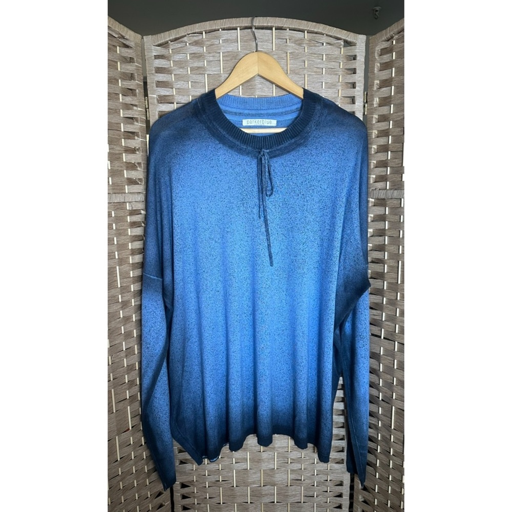 Parker Blue Cashmere 100% Cashmere Handmade in Nepal Sweater - Size Small